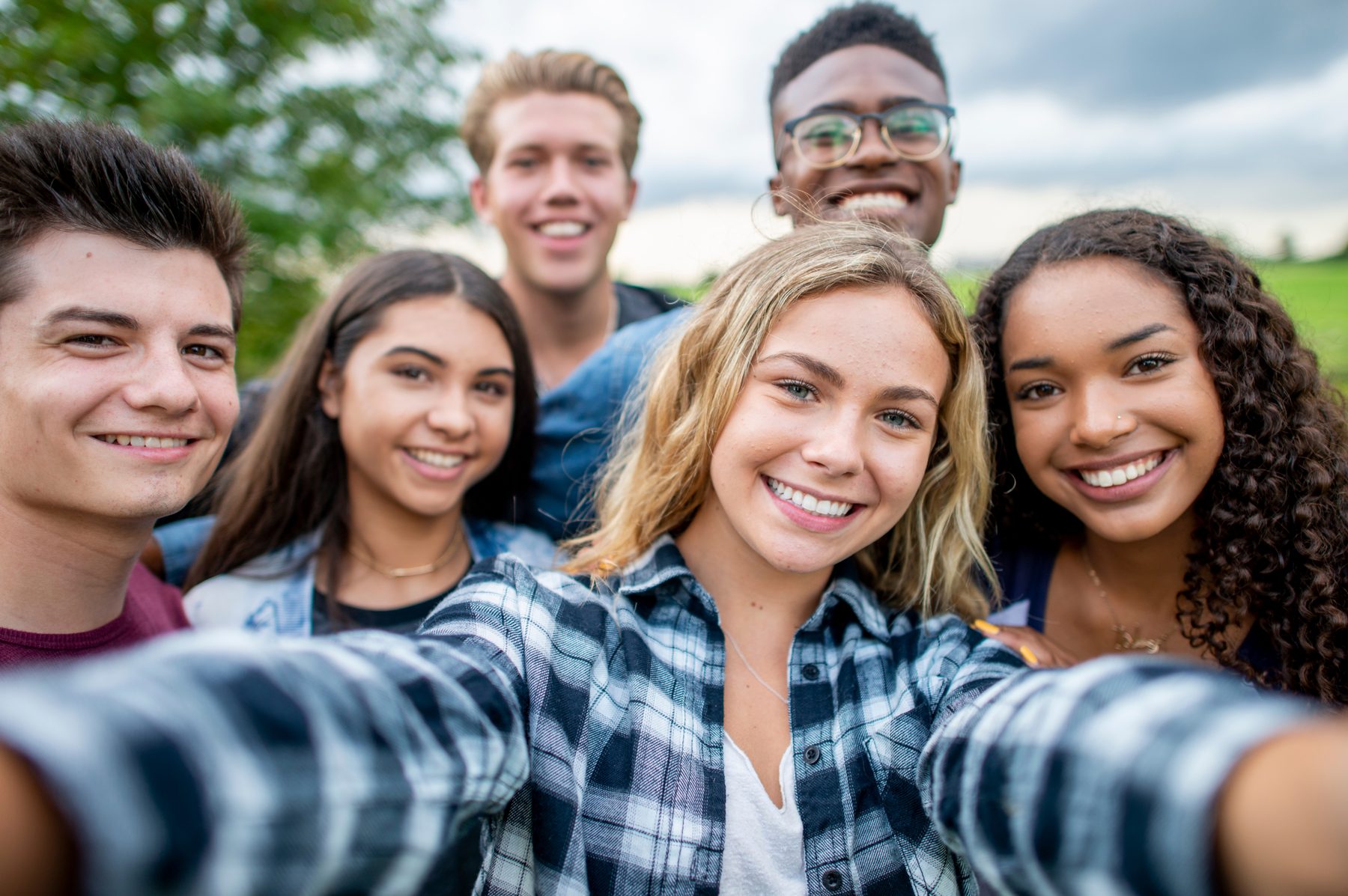 Teenagers together