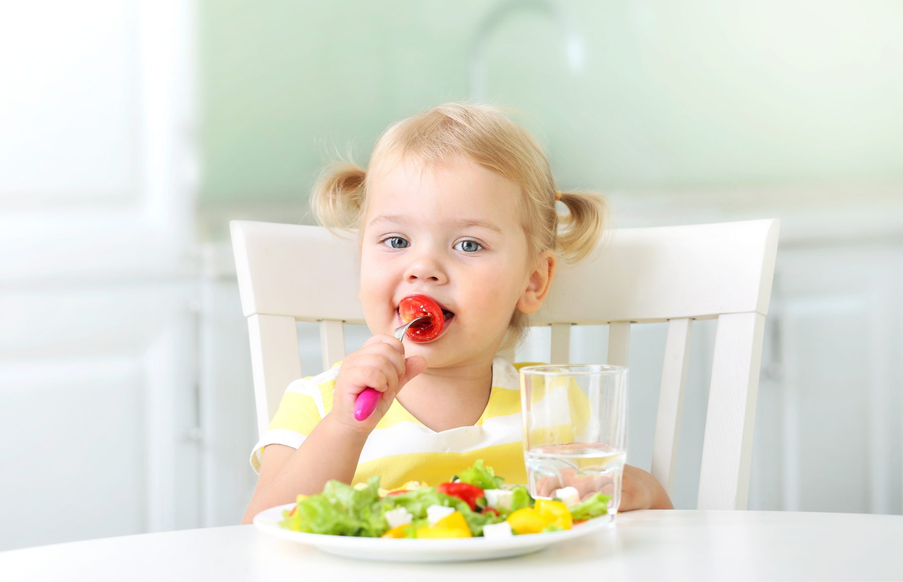 Toddler eating